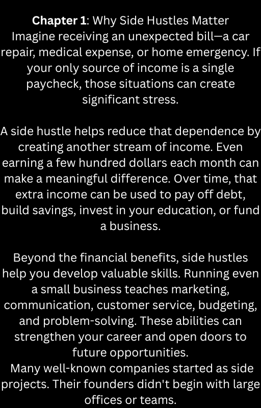 SUCCESFUL SIDE HUSTLES