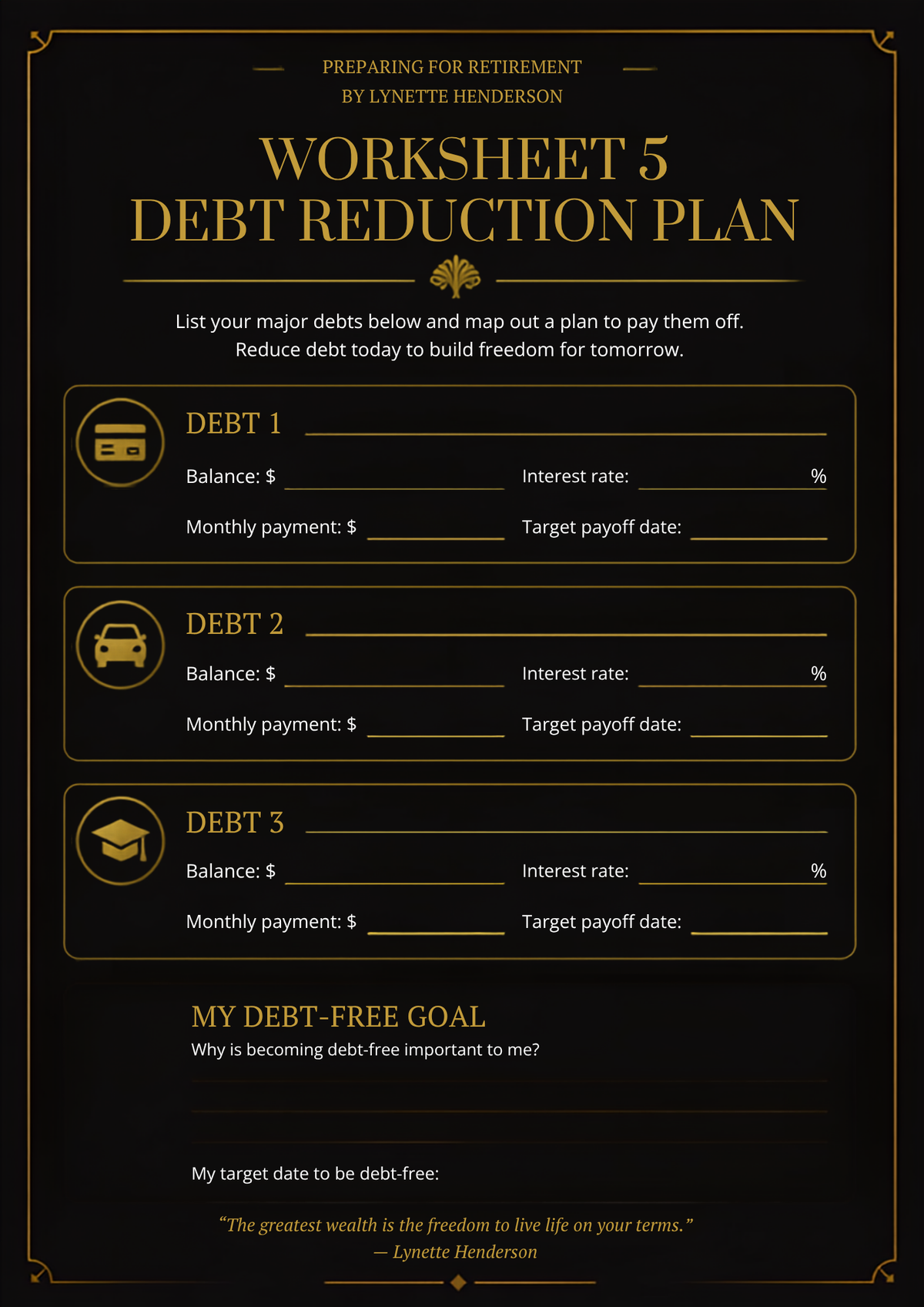 PREPARING FOR RETIREMENT GUIDE